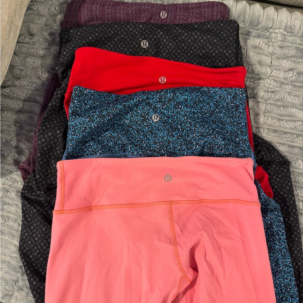 lululemon athletica Women's Leggings - Pink, Blue, Red, Black